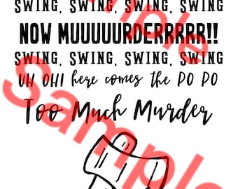 Chop Chop Swing Swing Murder SVG, PNG, ICP, Juggalo