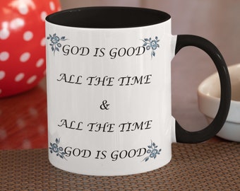 God is goed-mok, inspirerend citaat koffiemok