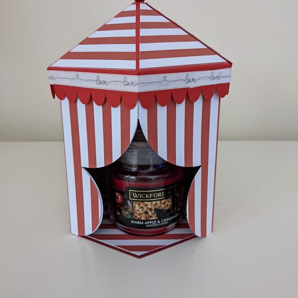 SVG files for a Circus Tent style gift box