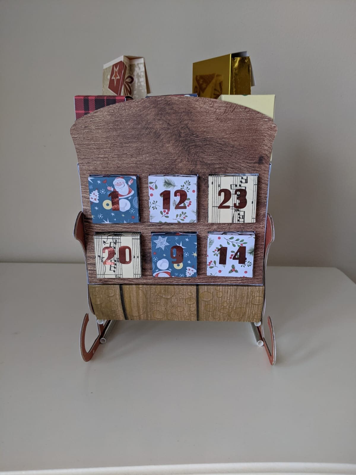SVG Files for Santa #39 s Sleigh Advent Calendar Etsy UK