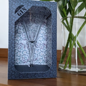 Kleinere Gin Glass Presentatie Box