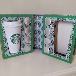 SVG pour rendre cette tasse réutilisable Starbucks et boîte de présentation de dosette de café (16floz)