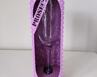 SVG files to make Prosecco Glass Presentation Boxes