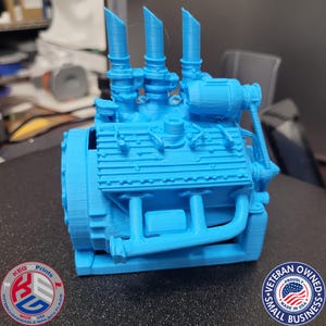 Hucha con motor Ford Flathead V8 (archivo STL) – Modelo de coche clásico imprimible en 3D (descarga digital)