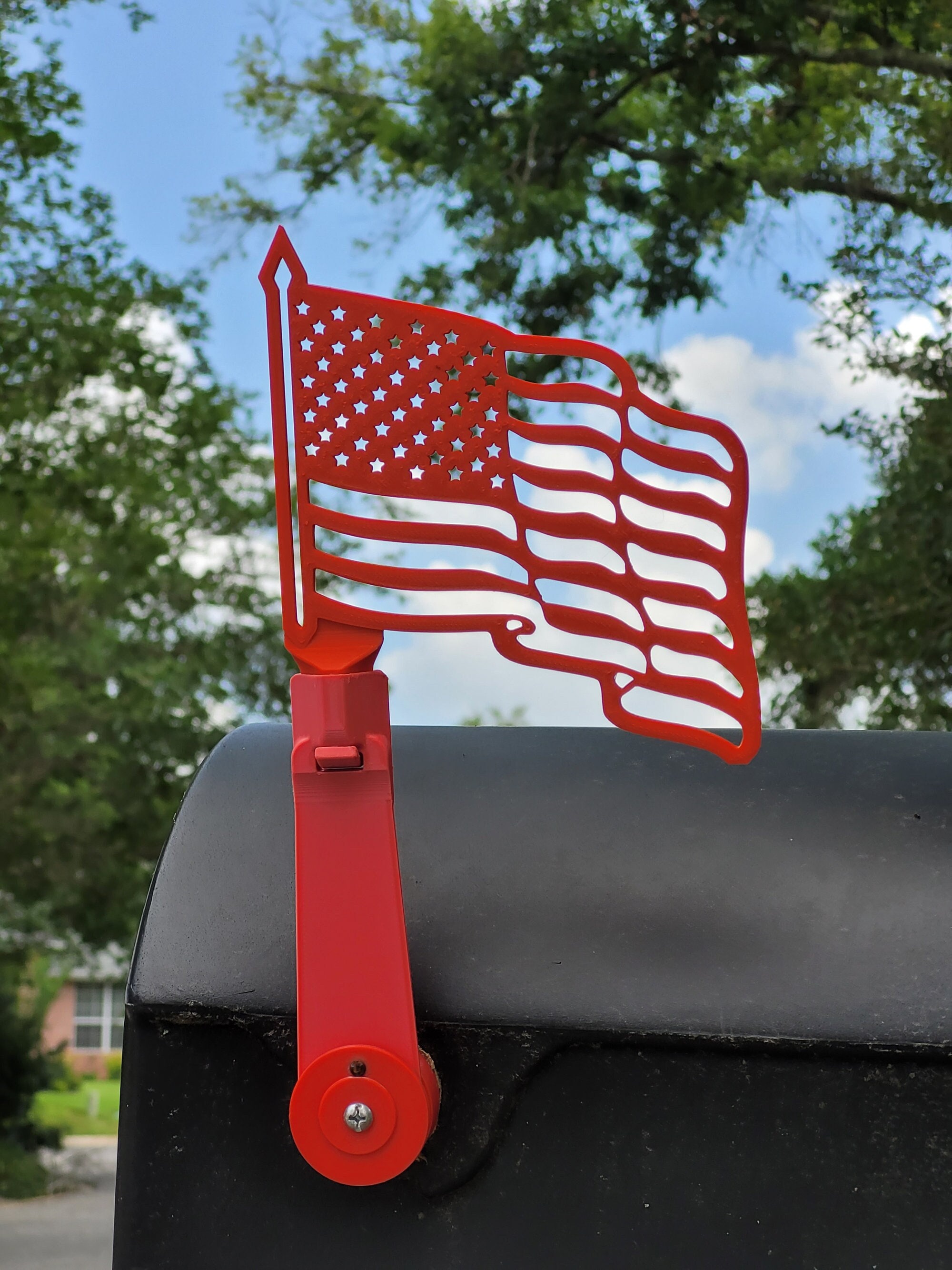 Wavy American Interchangeable Mailbox Flag & New Improved Flag Etsy