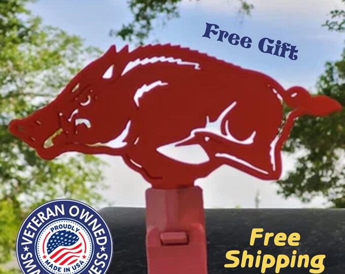 Razorback Wild Hog Custom 3D Printed Red Mailbox Replacement Flag ...