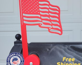Wavy American Mailbox Flag STL – 3D Printable Patriotic USA Flag (Digital Download)