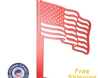 Wavy American Mailbox Flag STL – 3D Printable Patriotic USA Flag (Digital Download)