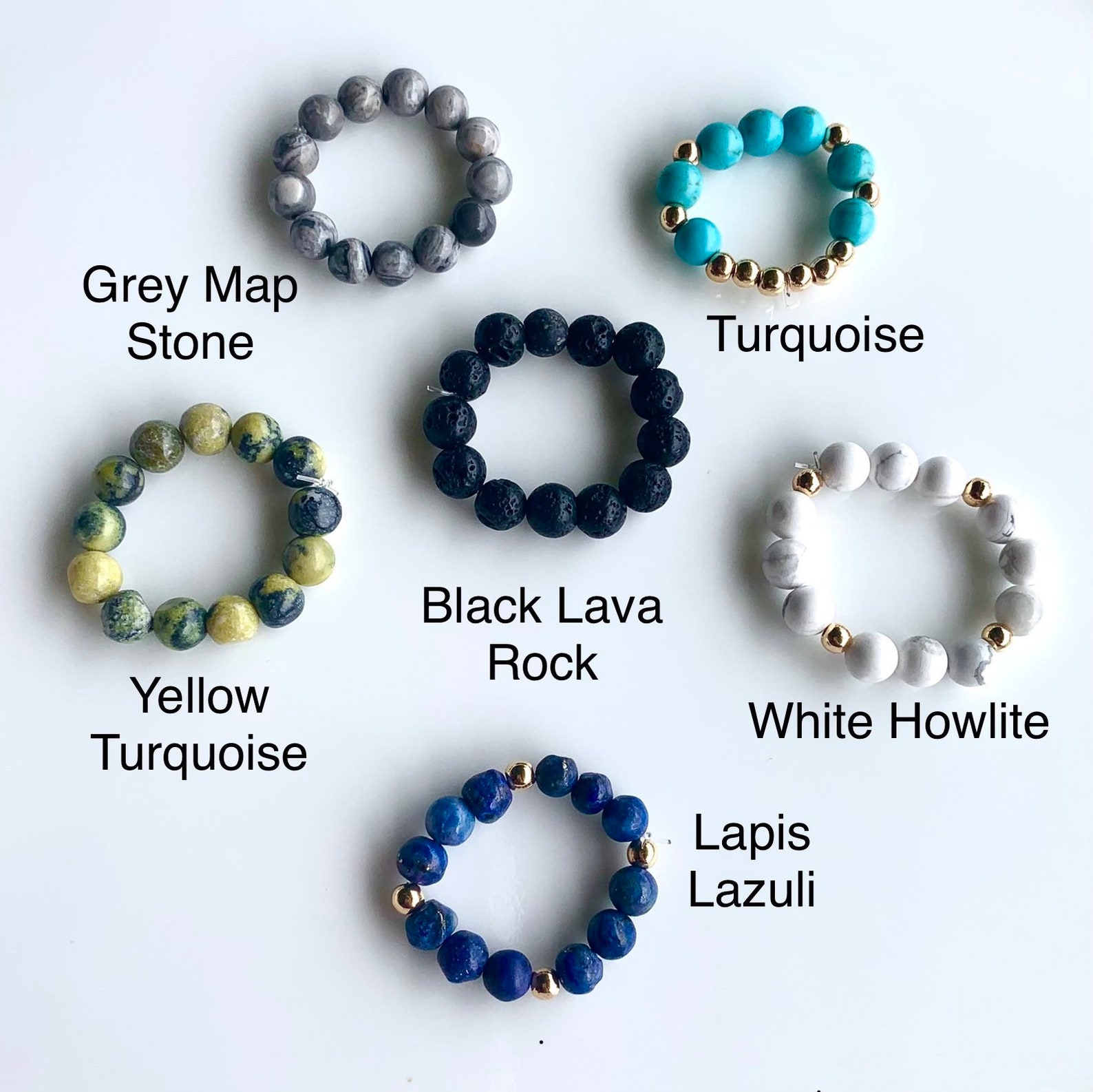Custom Name Bracelets 14k Gold Filled Gemstone Bracelets Etsy