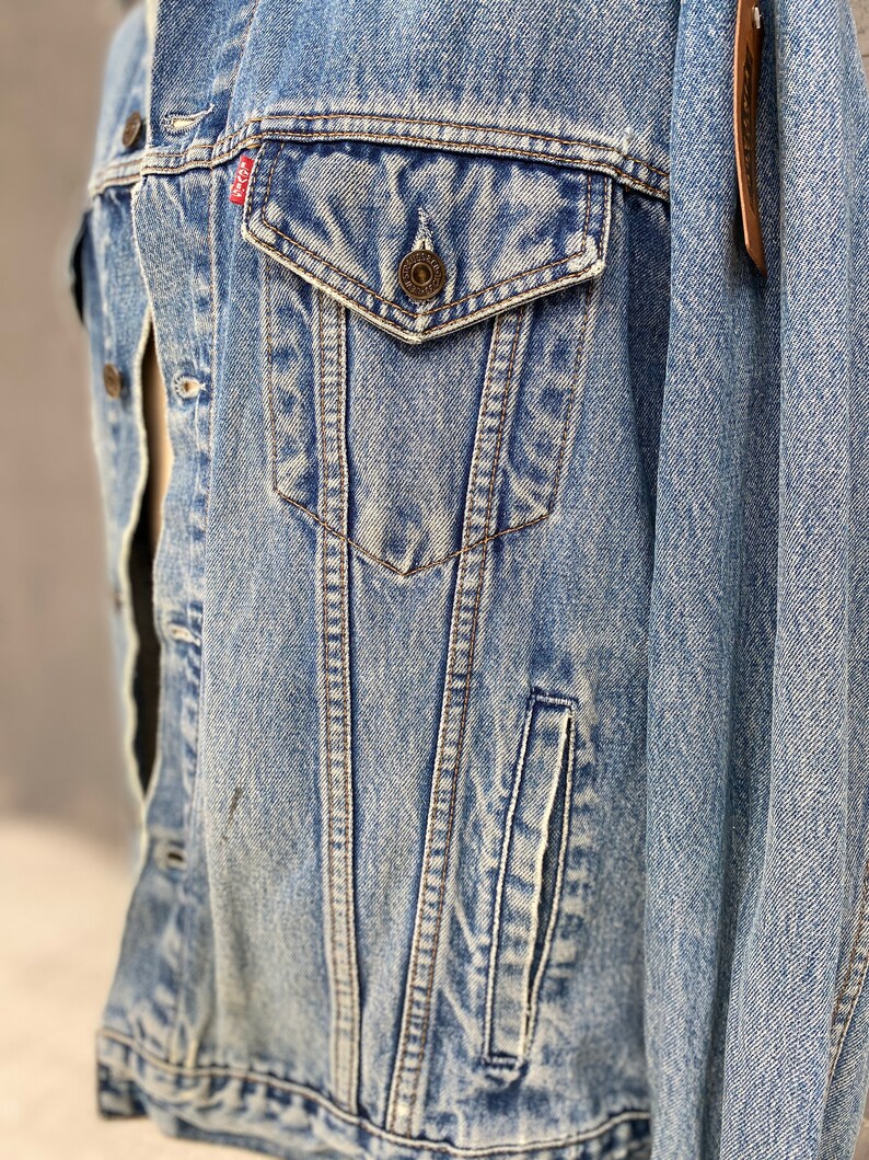 Vintage Beautiful Denim Jacket Levi Strauss 70503 02 Blue | Etsy