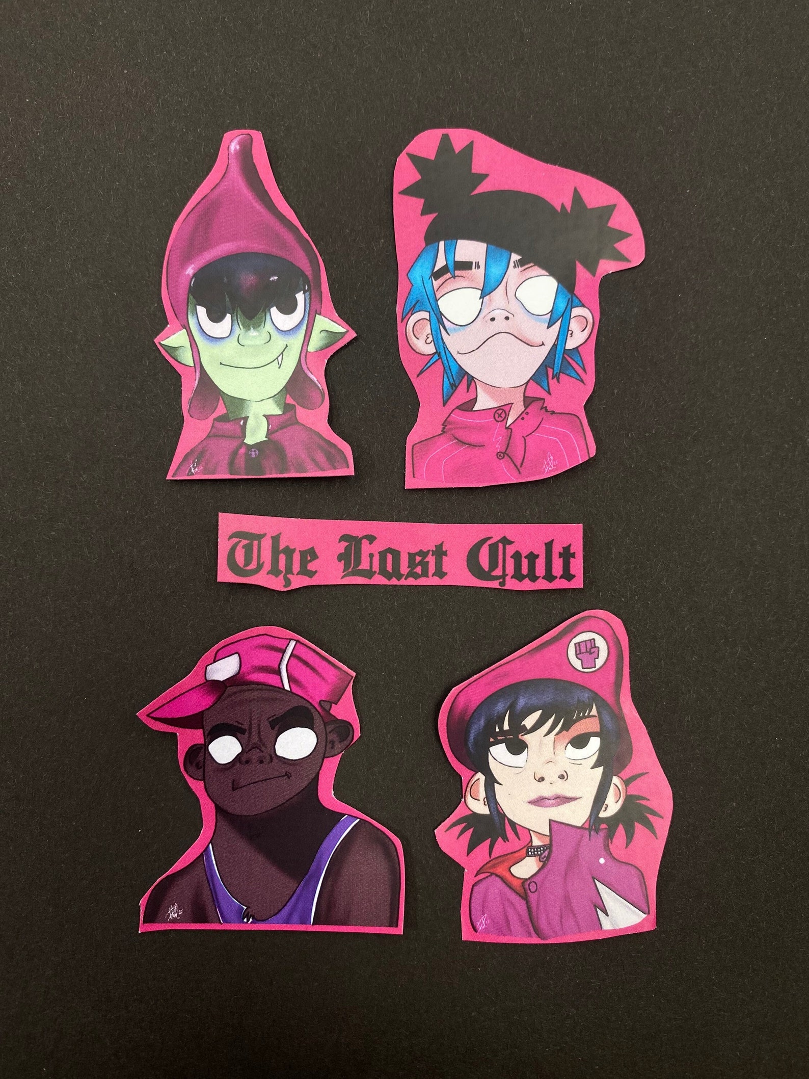 The Last Cult Gorillaz Inspired Stickers Etsy
