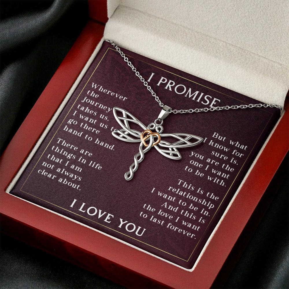Promise Necklace Promise Gift Girlfriend Birthday Gift Etsy
