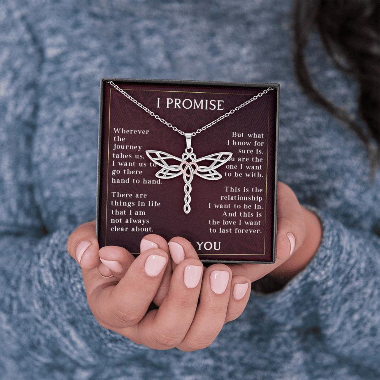 Promise Necklace Promise Gift Girlfriend Birthday Gift Etsy