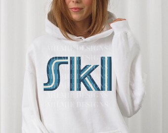 Ski Hoodie, Women's Sweatshirt, Après Ski Shirt, Ski Gifts, Winter Sweater, Retro Sweatshirt, Holiday Apparel, gifts for her, Womens Hoodie