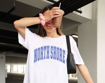 North Shore T-shirt, Women's trendy graphic tee, Oversized Aesthetic t-shirt, Summer tops, Comfort Colors, Beach Shirt, Hawaii Shirt
