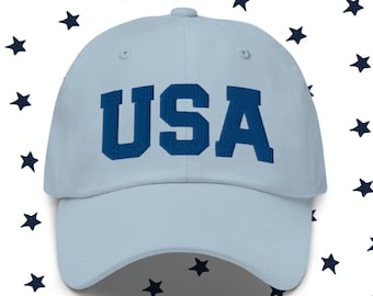 USA Hat, 4th of July hat, patriotic hat, 3D embroidered hat, Independence Day, summer hat, beach hat, women's baseball cap, America
