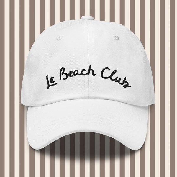 Le Beach Club Baseball cap, Women's trendy baseball cap, Summer hats, Beach hat, Vacation Hat, Women 's hats, Vacation hat