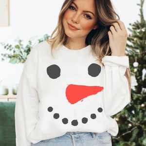 Snowman Christmas Sweatshirt | Couples Christmas Sweatshirt | Snowman Sweater | Christmas Snowman Sweater | Winter Sweatshirt| Snowman Sweat