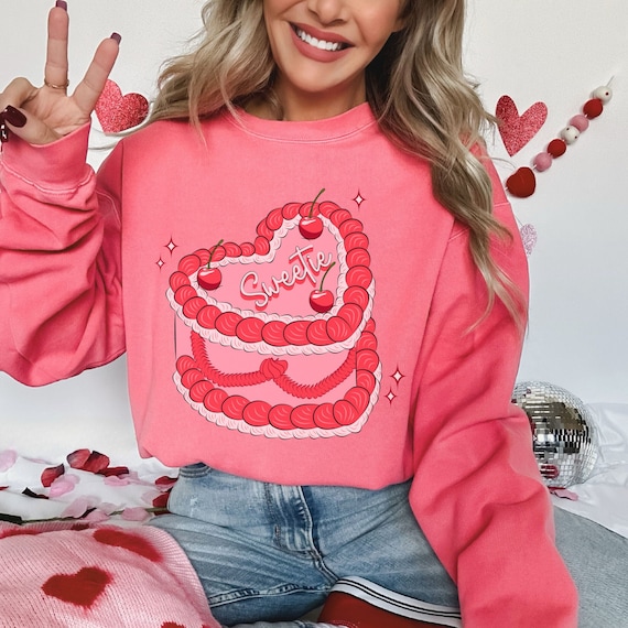 Womens valentine sweatshirt sale
