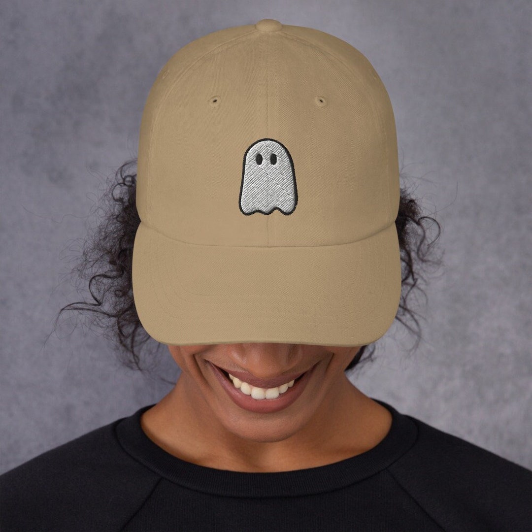 Ghost Emoji Embroidered Hat, Hats, Baseball Cap, Women display picture 3