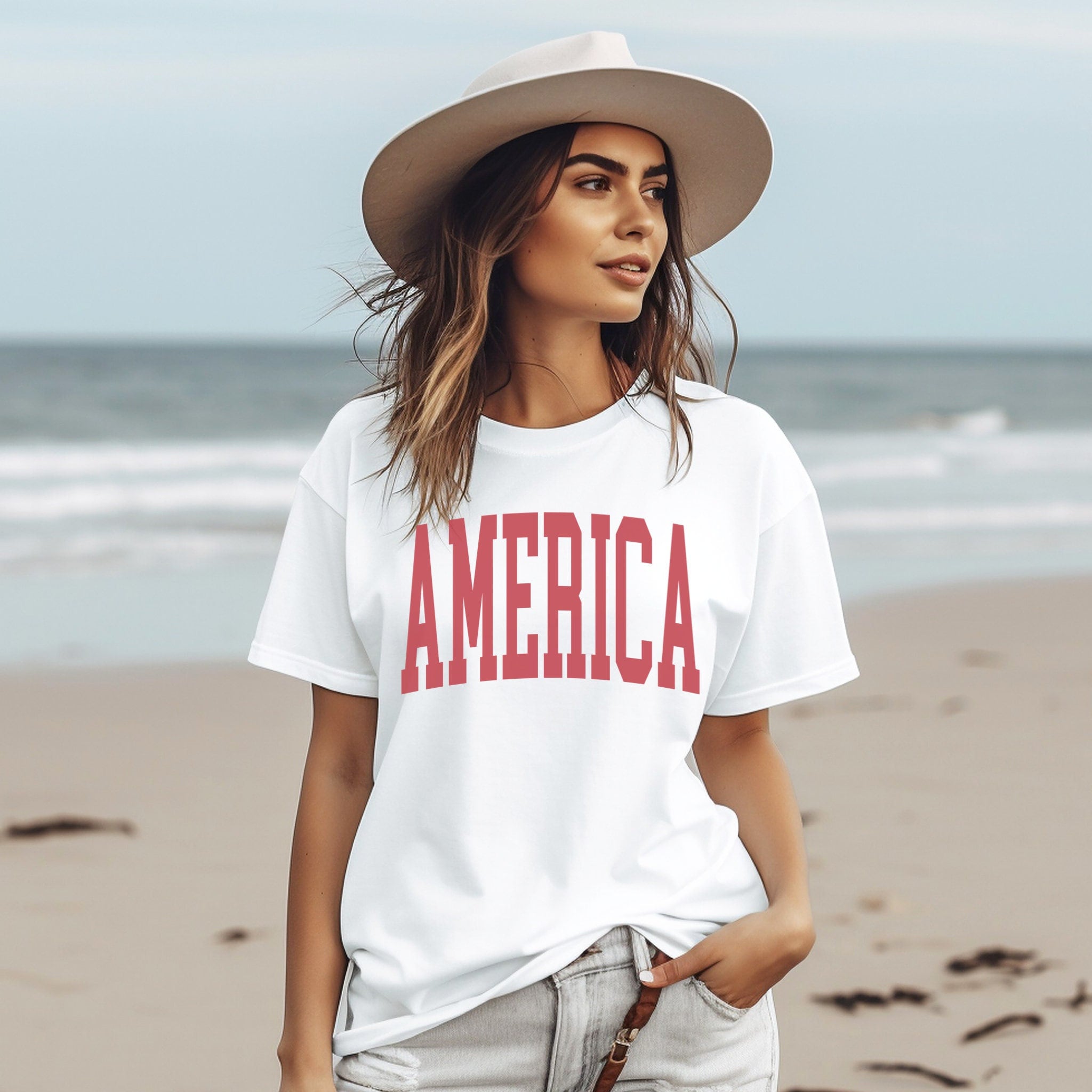 America T-shirt 4th of July Shirt Patriotic T-shirt Fourth -  Denmark