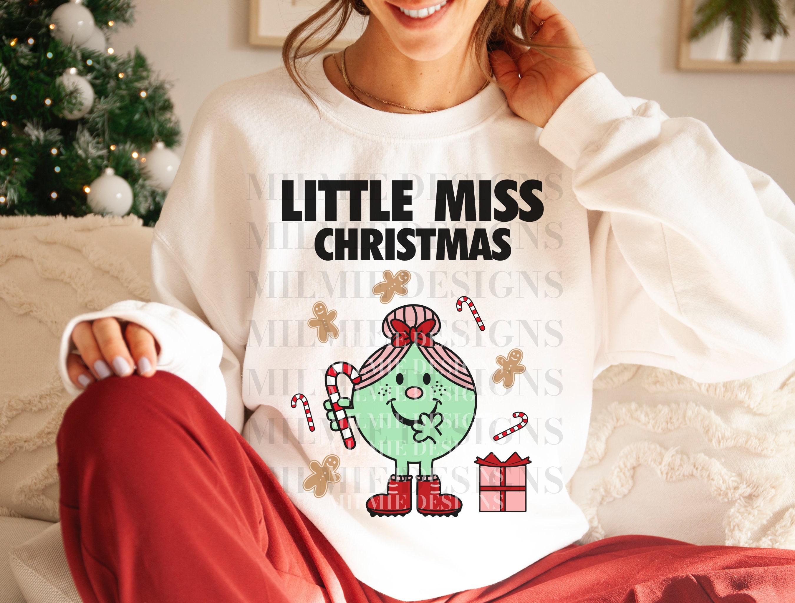 Discover Little Miss Christmas Sweatshirt, Christmas Sweater, Holiday shirt, Womens Christmas sweatshirt, Little Miss, Christmas gifts, gifts for her