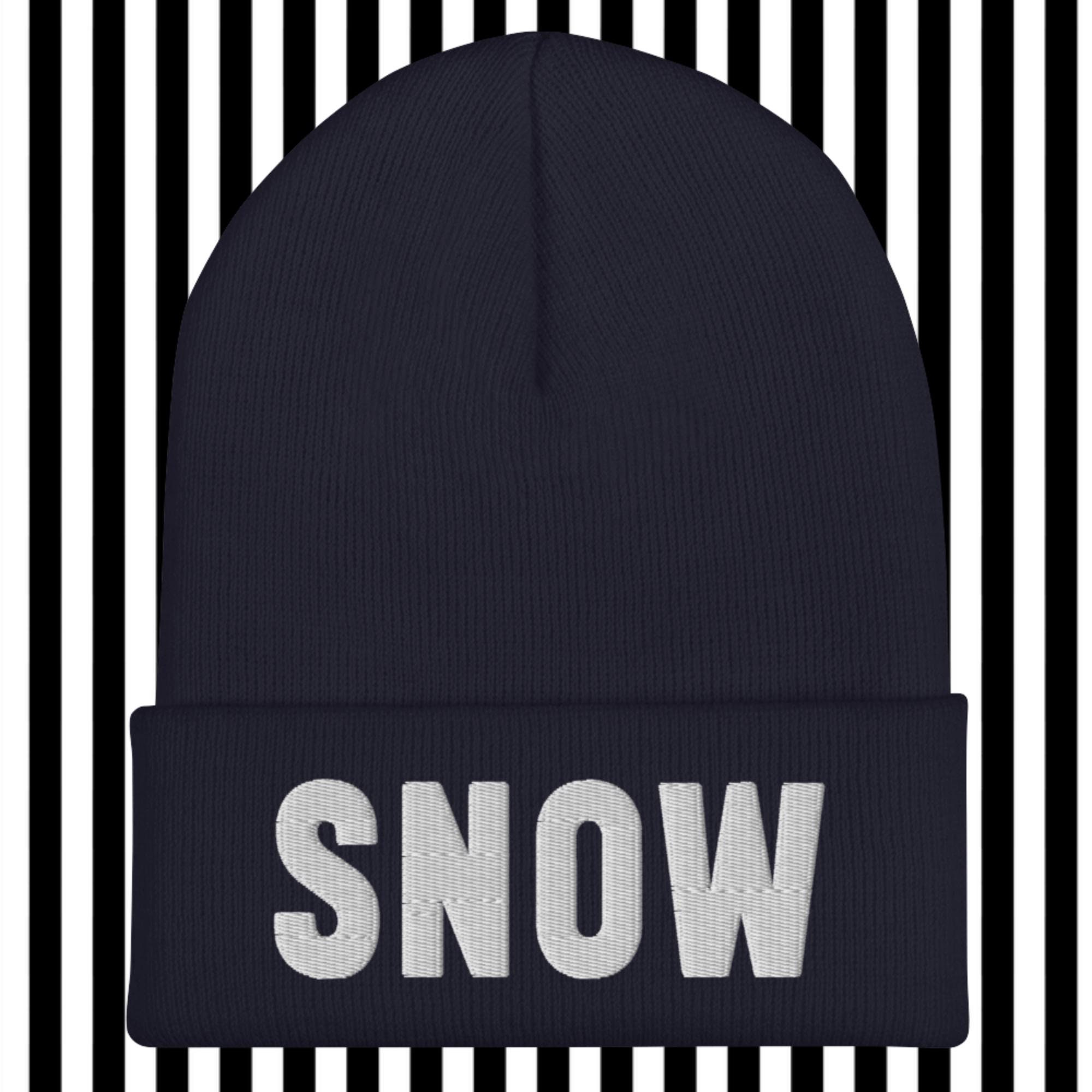 Embroidered SNOW Beanie, Women's Winter Hat, Apres Ski, Ski Embroidered SNOW Beanie, Women's Winter Hat, Apres Ski, Ski