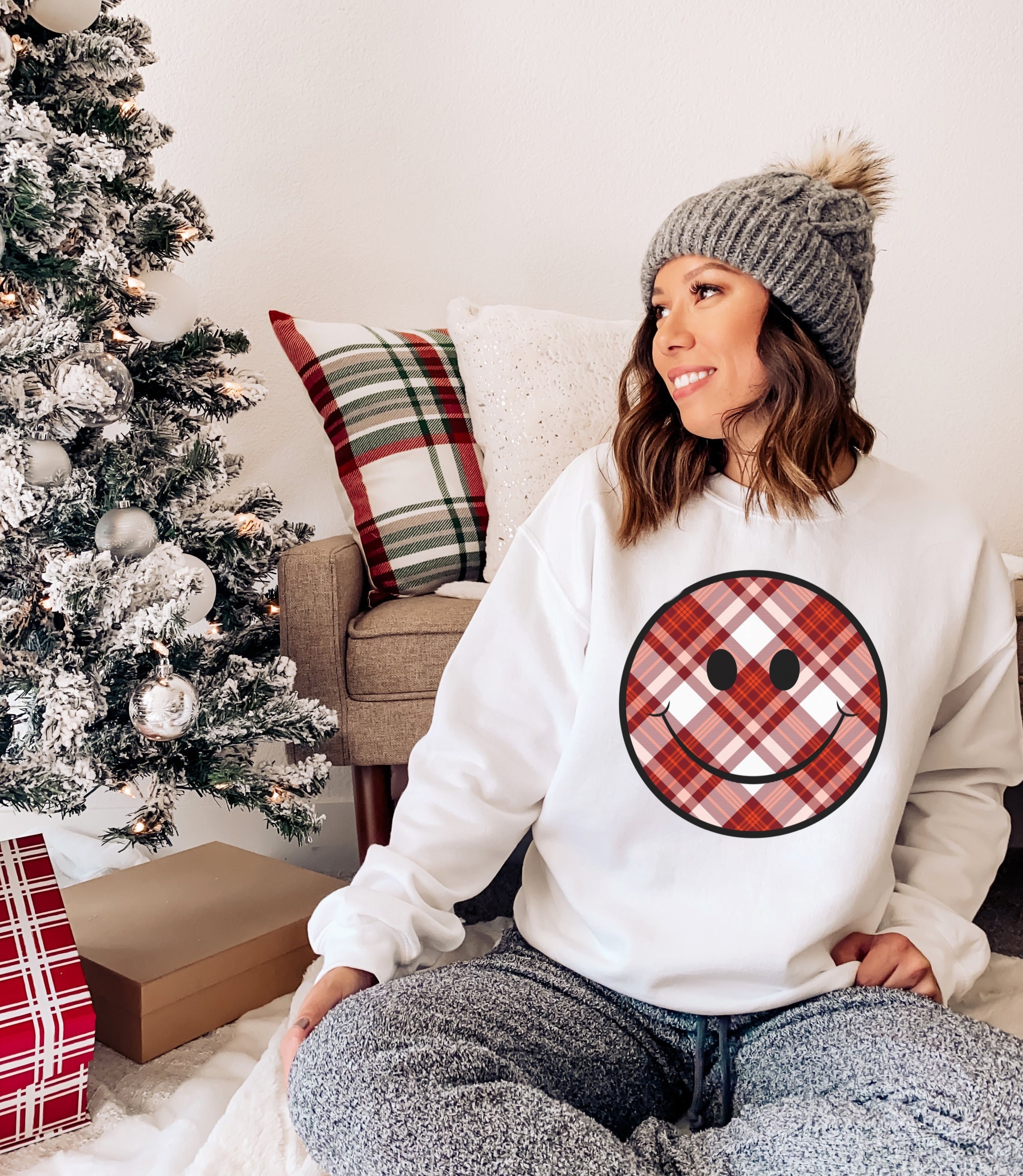 Face Sweatshirt Christmas Shirt 