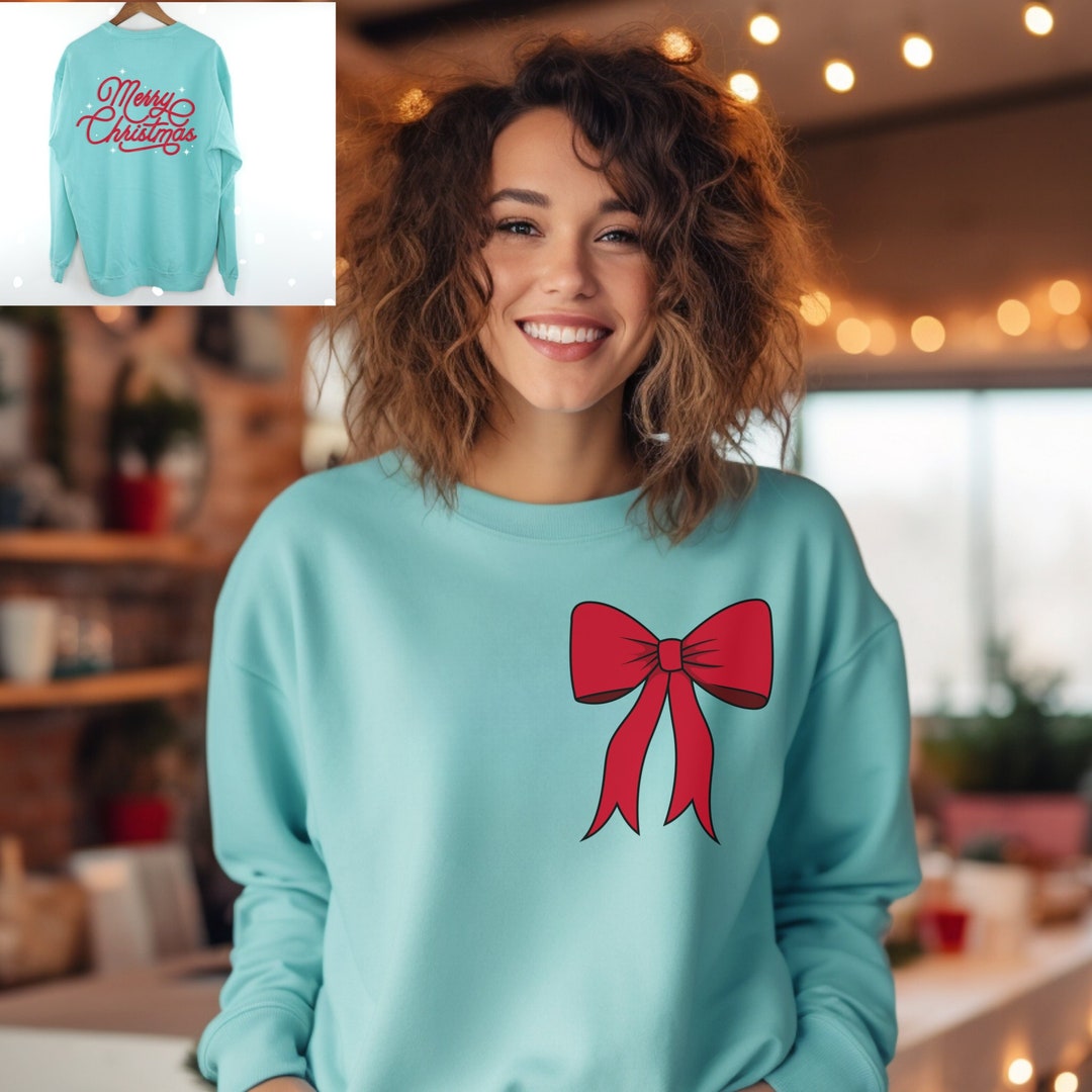 Merry Christmas Sweatshirt, Women's Christmas Shirt, Holiday Crewneck