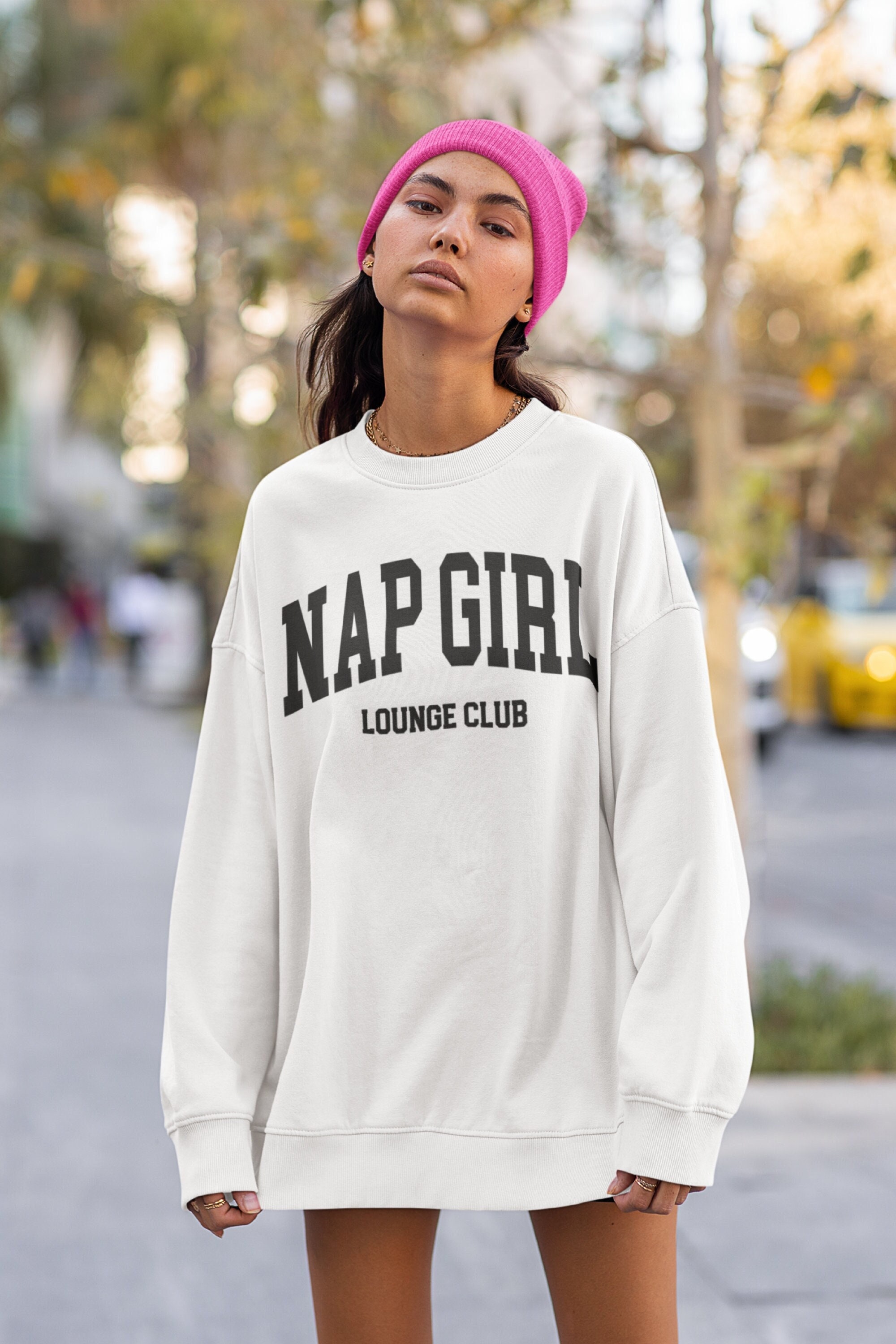 Nap Girl Lounge Club Sweatshirt Trendy - Etsy Israel