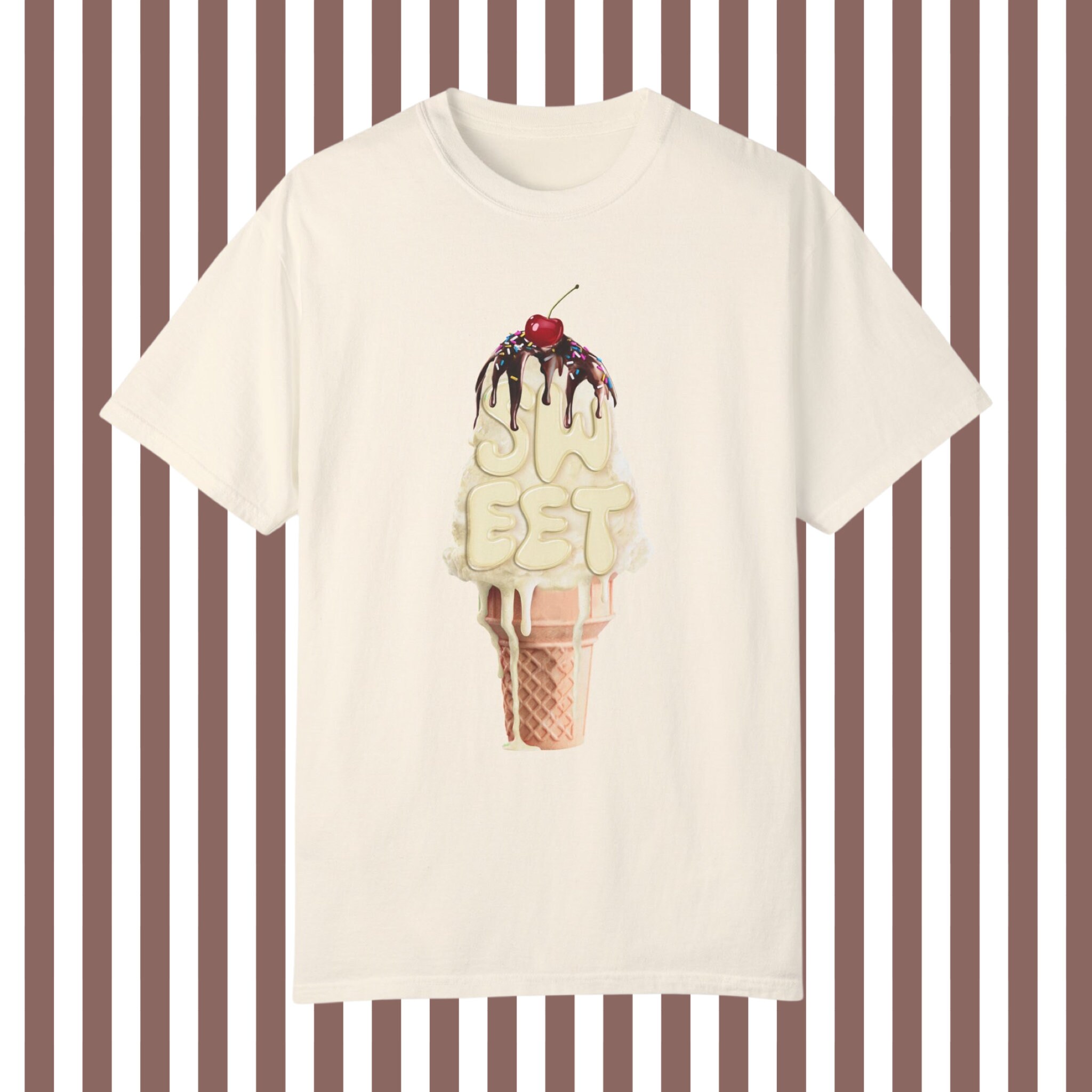 Sweet Ice Cream T-shirt, Women's Graphic Tee, Cute Summer T Sweet Ice Cream T-shirt, Women's Graphic Tee, Cute Summer T