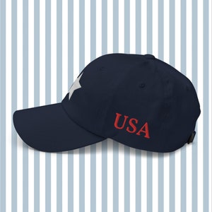 Chapéu Star USA, chapéu 4 de julho, 4 de julho, boné de beisebol feminino da moda, boné de beisebol dos EUA, chapéu América, chapéu de praia, chapéu bordado imagem 4