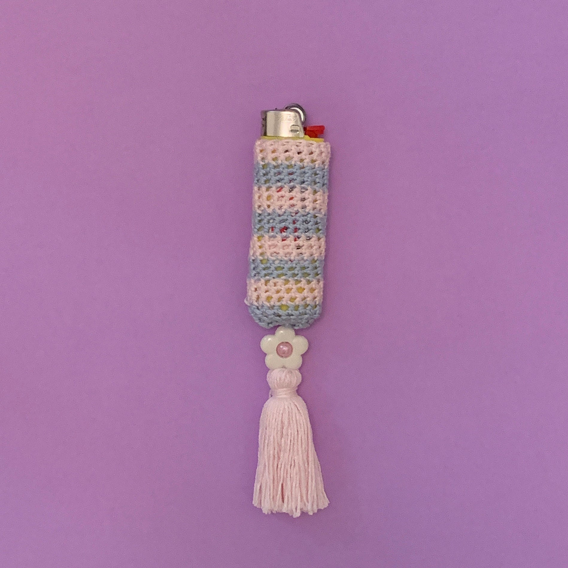 Porte-Briquet Au Crochet à La Main