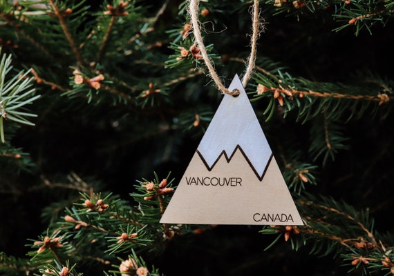 Mountain Ornament Personalized Ornament Custom Christmas