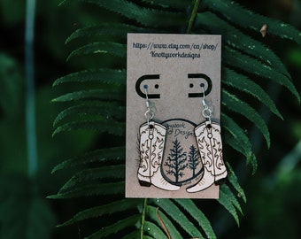 Cowboy earrings, cowboy boot, cowgirl earrings, cowgirl boots, western earrings, funky earrings, western boots, quirky earrings, cowgirl