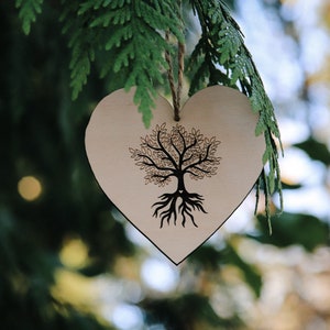 Memorial Christmas ornament, memorial ornament, tree of life ornament, family wood ornament, personalized memorial ornament