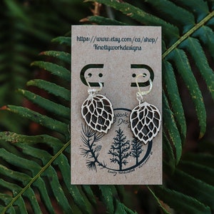 Hopfen Ohrringe, Bierliebhaber Geschenke, Getränke Ohrringe, flippige Ohrringe, Handwerk Bier Geschenke, Bier Ohrringe, Biergeschenke für Frauen, Bar Ohrringe