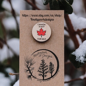 Maple leaf pin, Canada support, Canada is not for sale pin, Canada pin, Canada flag, Canada pin, Canada accessories, Canadian day