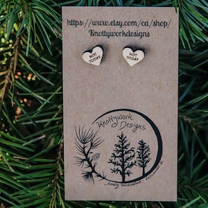 Funny earrings, quirky earrings, cool earrings, novelty earrings, weird earrings, mismatched studs, heart studs , anti valentines