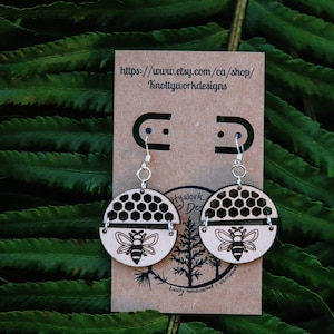 Bee earrings, bumble bee earrings, honey bee earrings, everyday earrings, whimsical earrings, funky earrings, bee earrings dangle, honeybee