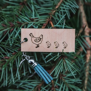 Crazy chicken lady, farm keychain, chicken lover, chicken keychain, chicken farm, farm gift, chicken accessories, chicken gift