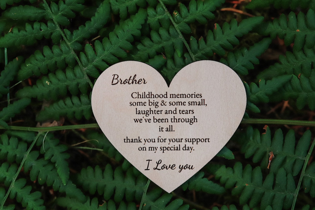 Brother Wedding Gift, Sibling Wedding Gift, Brother of the Bride ...
