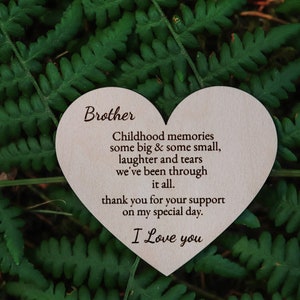 Broer huwelijkscadeau, broer of zus huwelijkscadeau, broer van de bruid, broer van de bruidegom, cadeau van bruid, familie huwelijkscadeau, huwelijkscadeau