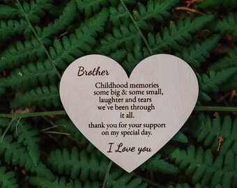 Brother wedding gift, sibling wedding gift, brother of the bride, brother of the groom, gift from bride, family wedding gift, wedding gift