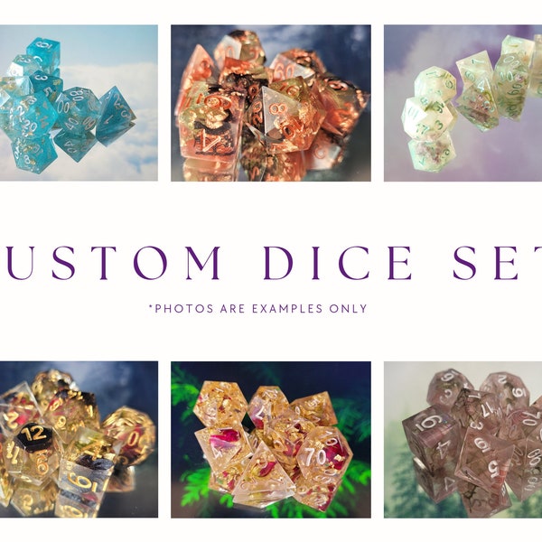 MADE TO ORDER custom dice set