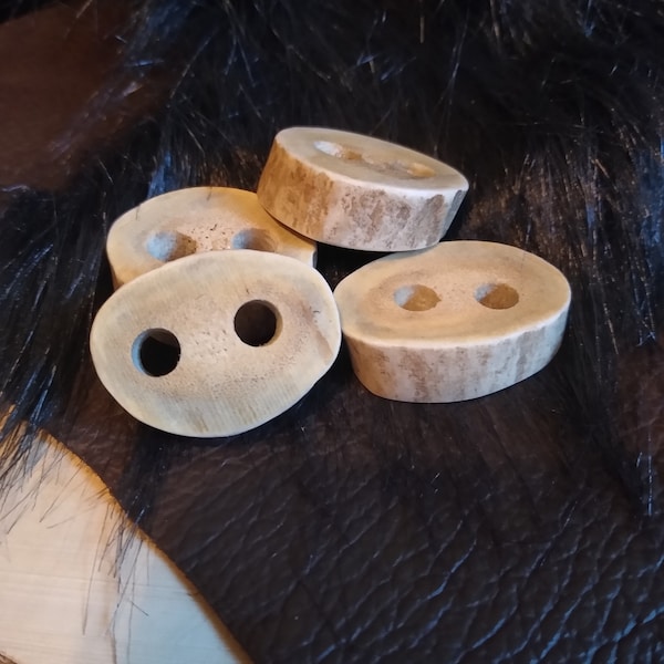 Antler Buttons, Real Whitetail Deer Antler Buttons, Button, Toggle, Horn Button