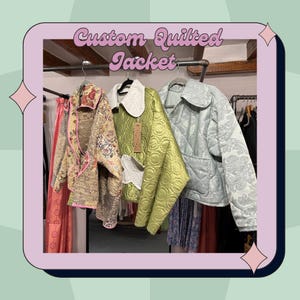 Custom Quilted Jacket: Handmade Vintage Patchwork Coat