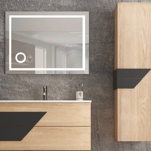 Walnut Mid Century Style Bathroom Vanity Cabinet 1 Drawer Walnut Mid Century Style Bathroom, Oscar 60 Bathroom Vanity Set