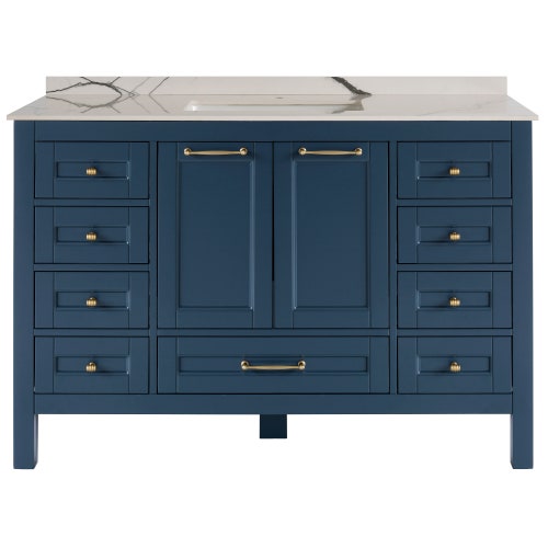 48 Inch Gray Single Sink Bathroom Vanity Etsy