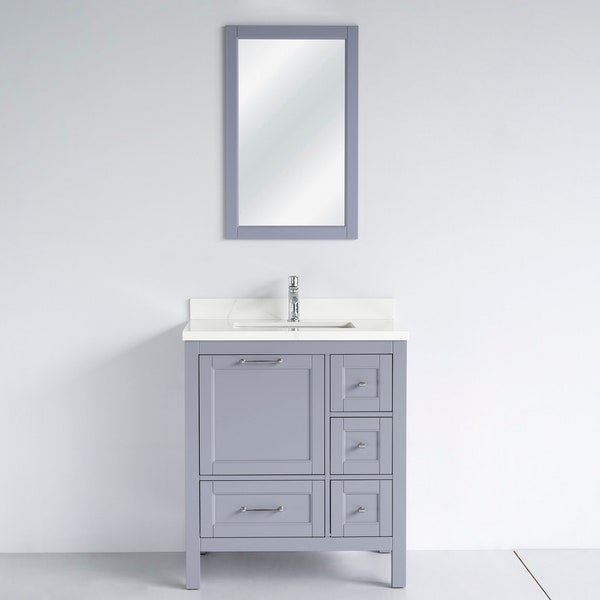 30 Inch Bathroom Vanity Gray - Etsy